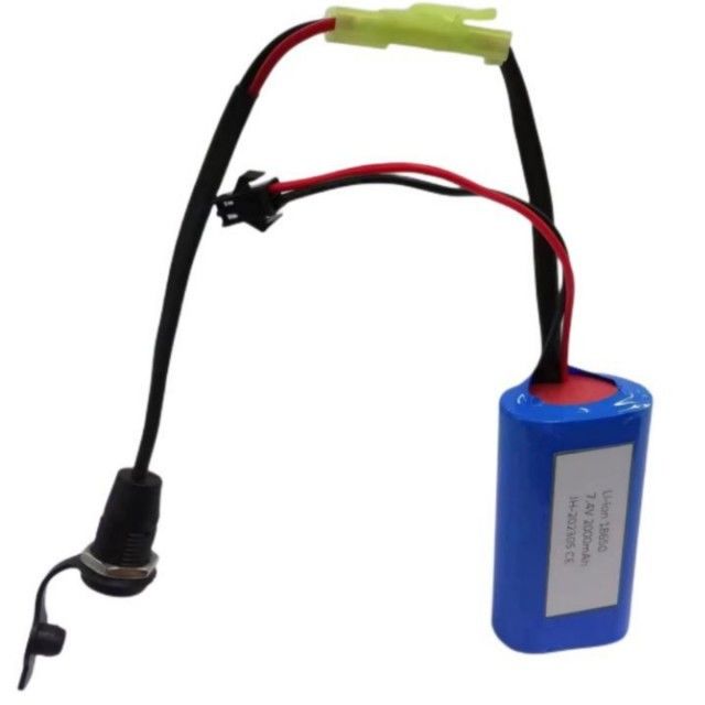 Custom 18650 Li-Ionen-Batteriepack 2 Zellen in Serie mit Fassanschluss DC5521 Weiblich