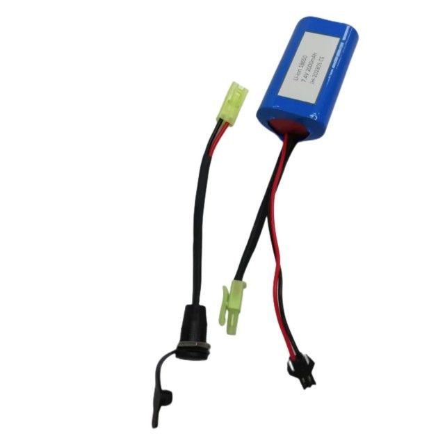 Custom 18650 Li-Ionen-Batteriepack 2 Zellen in Serie mit Fassanschluss DC5521 Weiblich