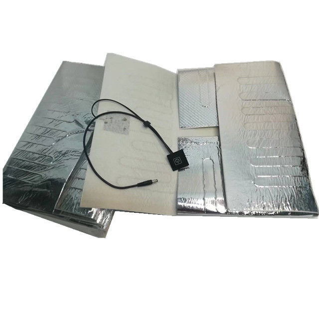 12-V-Aluminiumfolien-Heizkissen, Größe 25 x 25 cm, 30 x 30 cm, 35 x 35 cm, für die Lieferung von Lebensmitteln