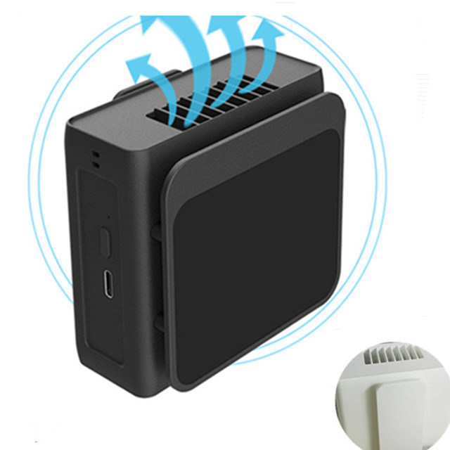 Multifunktions-Personal-Gürtellüfter zum Umhängen am Hals, Taillenclip-Lüfter, integrierter 5000mAh Akku, 5V USB tragbare tragbare Lüfter