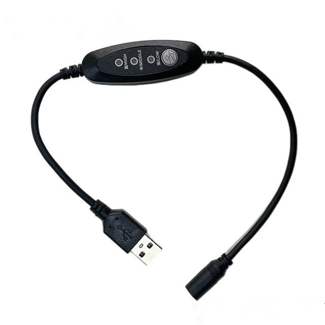 Niederspannungs-USB-Gleichstromkabel, 13 cm, gerades Winkel-USB-Netzschalterkabel