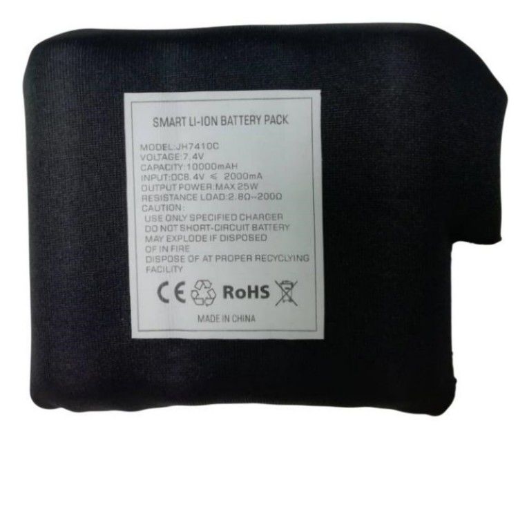 Schwarze Tauchkleidung Gewickelt 7,4 V 10000mah Batterie 21700 2S2P Für Heizmantel