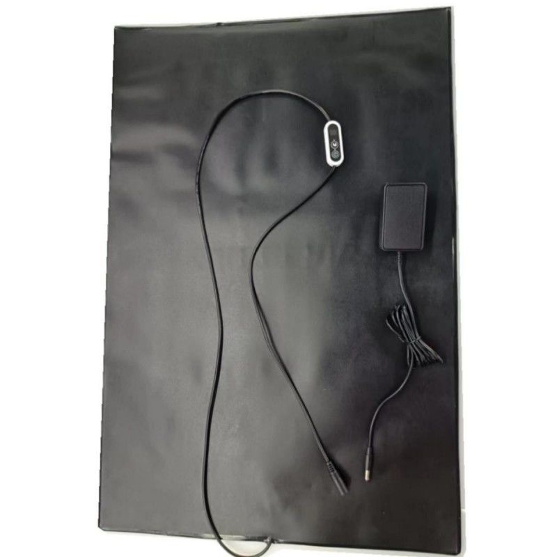 PVC-Heizmatte für Haustiere 12V Heizkissen 60x40cm mit Temperaturregler für Hunde und Katzen