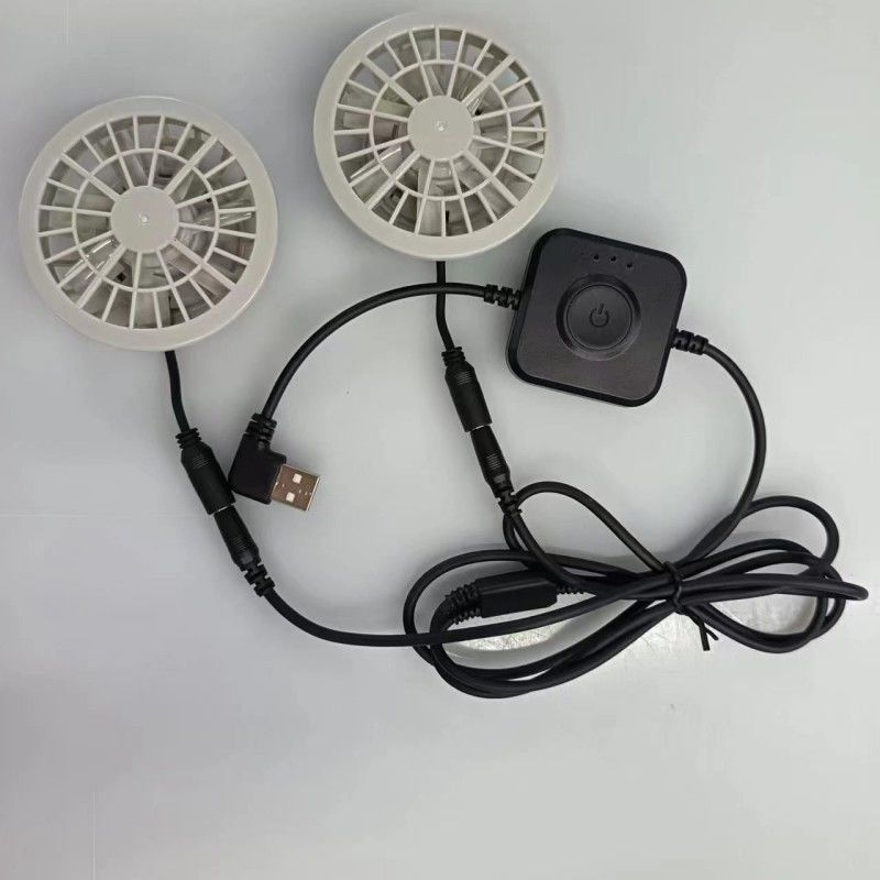 Japanische Bürstenlose Motor-Klimaanlage Weste Ventilator Kleiner Zwei Ventilatoren in einem Leichtgewicht