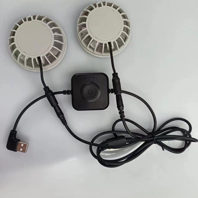 Japanische Bürstenlose Motor-Klimaanlage Weste Ventilator Kleiner Zwei Ventilatoren in einem Leichtgewicht