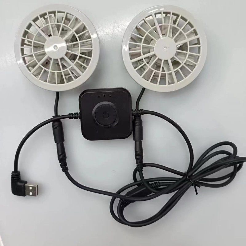 Japanische Bürstenlose Motor-Klimaanlage Weste Ventilator Kleiner Zwei Ventilatoren in einem Leichtgewicht