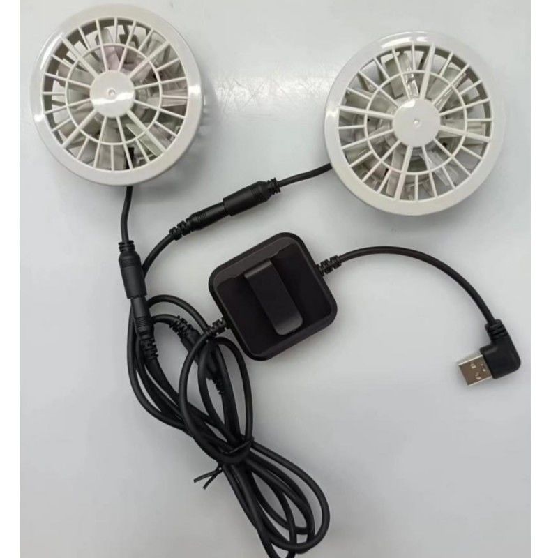 Japanische Bürstenlose Motor-Klimaanlage Weste Ventilator Kleiner Zwei Ventilatoren in einem Leichtgewicht