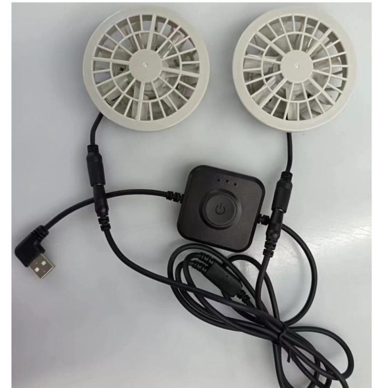 Japanische Bürstenlose Motor-Klimaanlage Weste Ventilator Kleiner Zwei Ventilatoren in einem Leichtgewicht