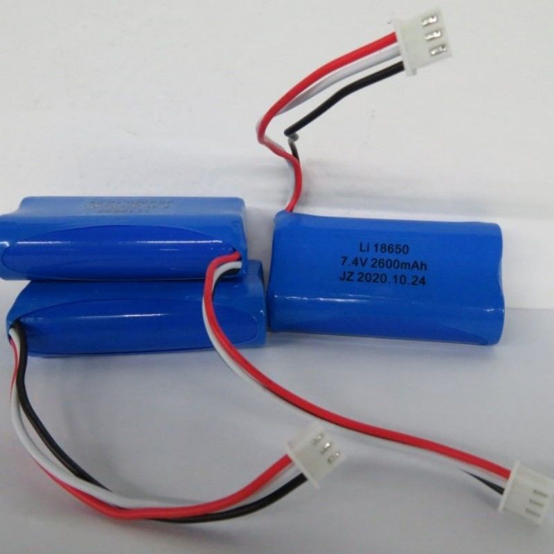 7.4V 2600mAh 18650 Zellbatterie mit 3 Leitungen und 3-Pin-Kontakt für Pos-Maschine