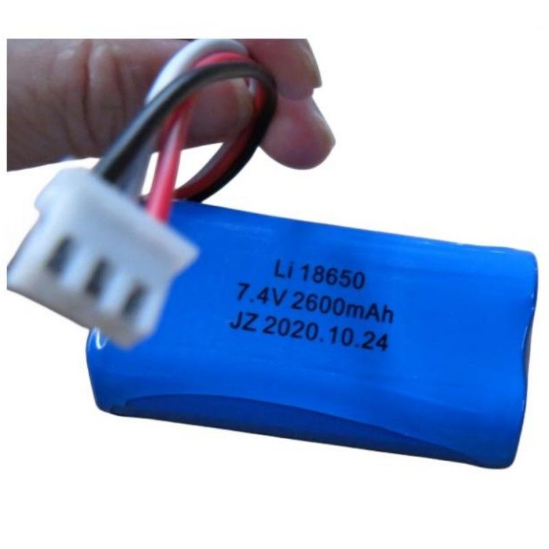 7.4V 2600mAh 18650 Zellbatterie mit 3 Leitungen und 3-Pin-Kontakt für Pos-Maschine