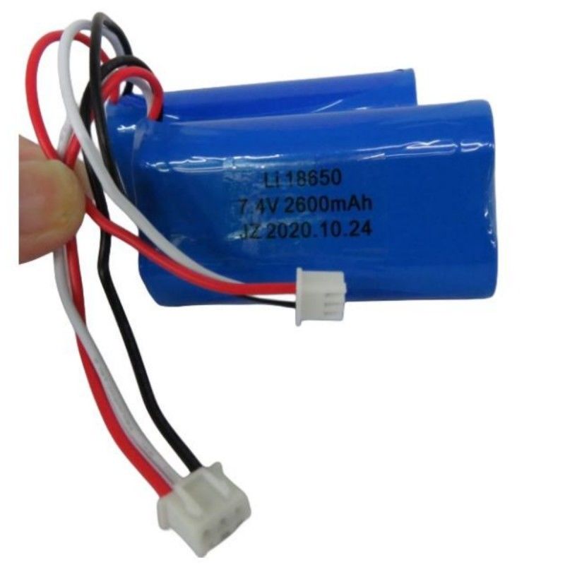 7.4V 2600mAh 18650 Zellbatterie mit 3 Leitungen und 3-Pin-Kontakt für Pos-Maschine