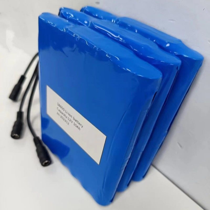 Flat Battery Pack 12V 10Ah 18650 Lithiumbatterie 3s4p mit DC-Frauenstecker für PVC-Heizkissen