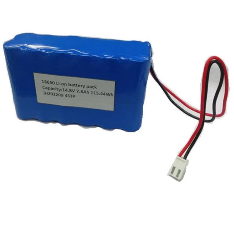 18650 Batteriepack 4s3p 14.8V 7.8Ah Batterie mit 2-Pin-Kontakt für LED-Leuchten