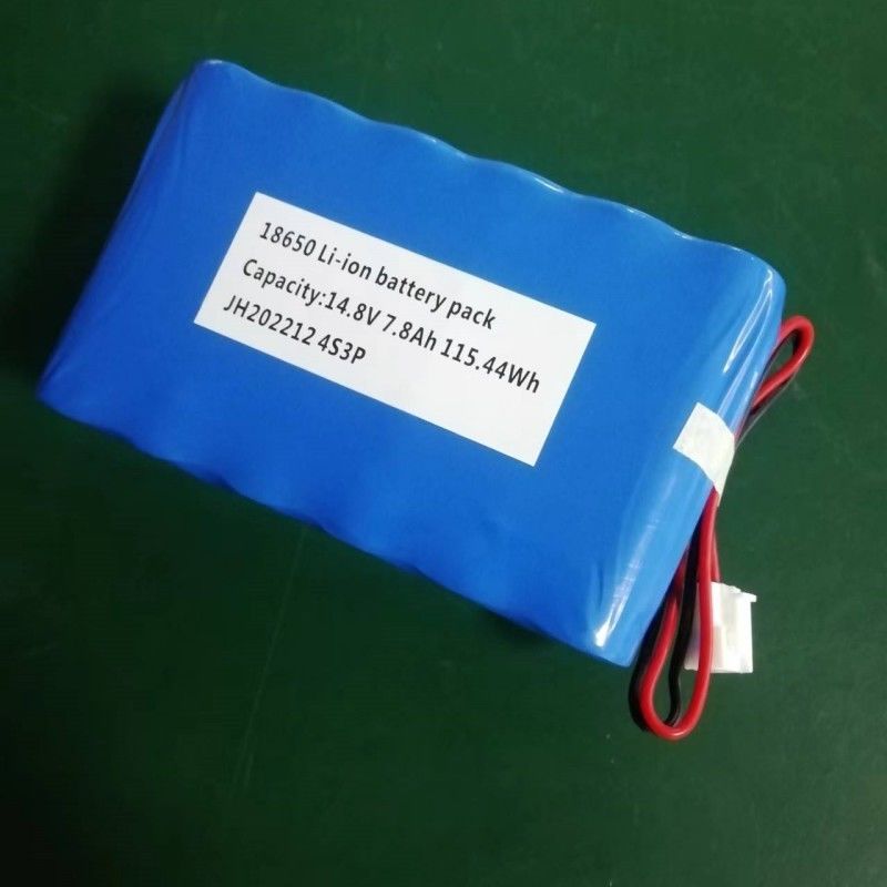 18650 Batteriepack 4s3p 14.8V 7.8Ah Batterie mit 2-Pin-Kontakt für LED-Leuchten