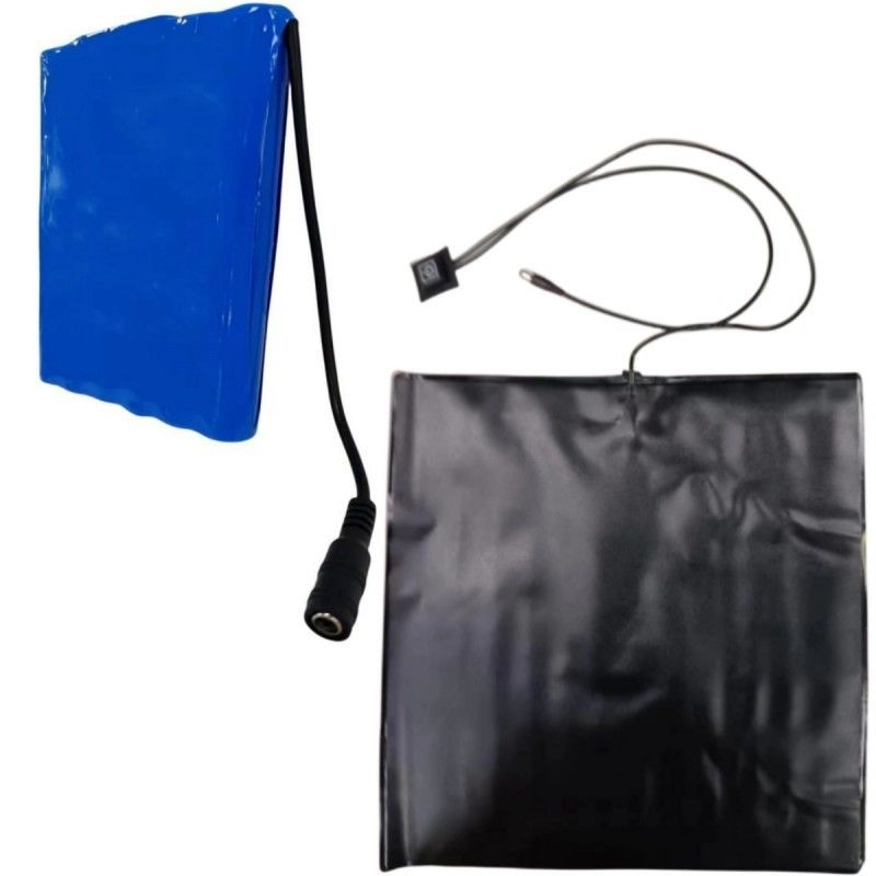 PVC-Heizkissen 12V 10Ah mit Batterie