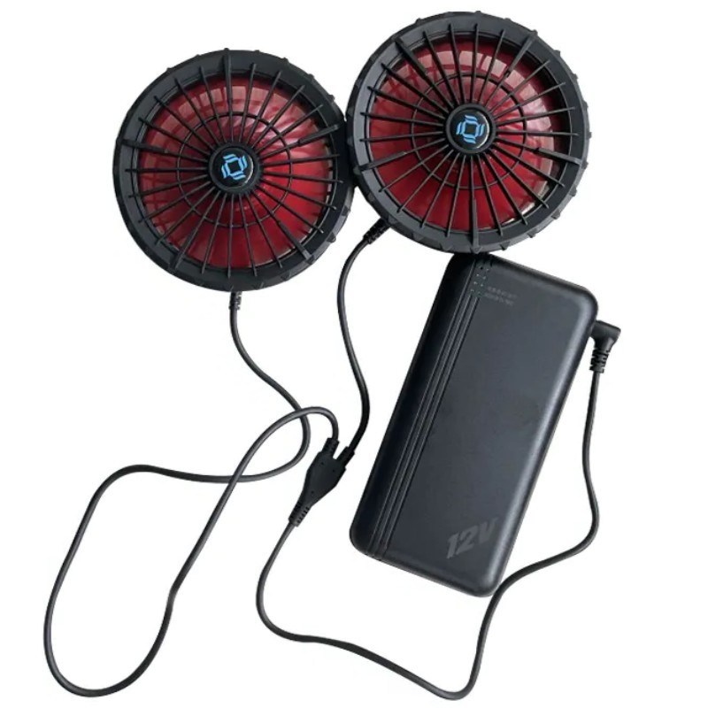 Klimatisierte Jacke Kühlventilator Batterie 12v 20000mAh Hochgeschwindigkeit 10H Arbeitszeit