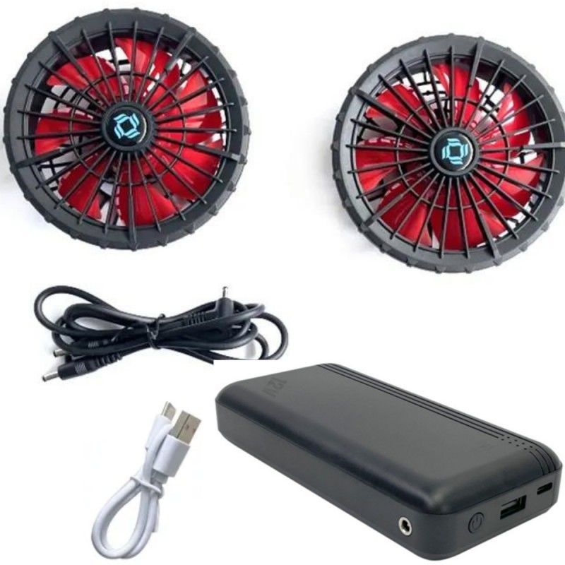 12v Batterie Jacket Kühlventilator Set Vollgeschwindigkeit 12 Stunden Arbeit für die Kühlung Jacket Weste