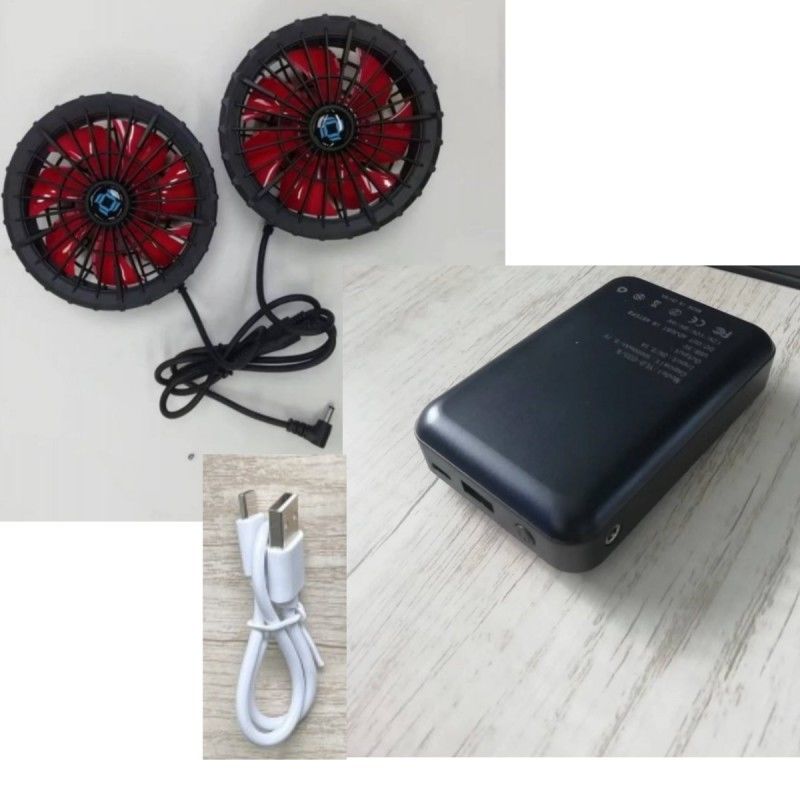 Arbeitskleidung Jackett Kühlventilator Batterie 12V 10000mAh mit chinesischem Bürstenlosmotor