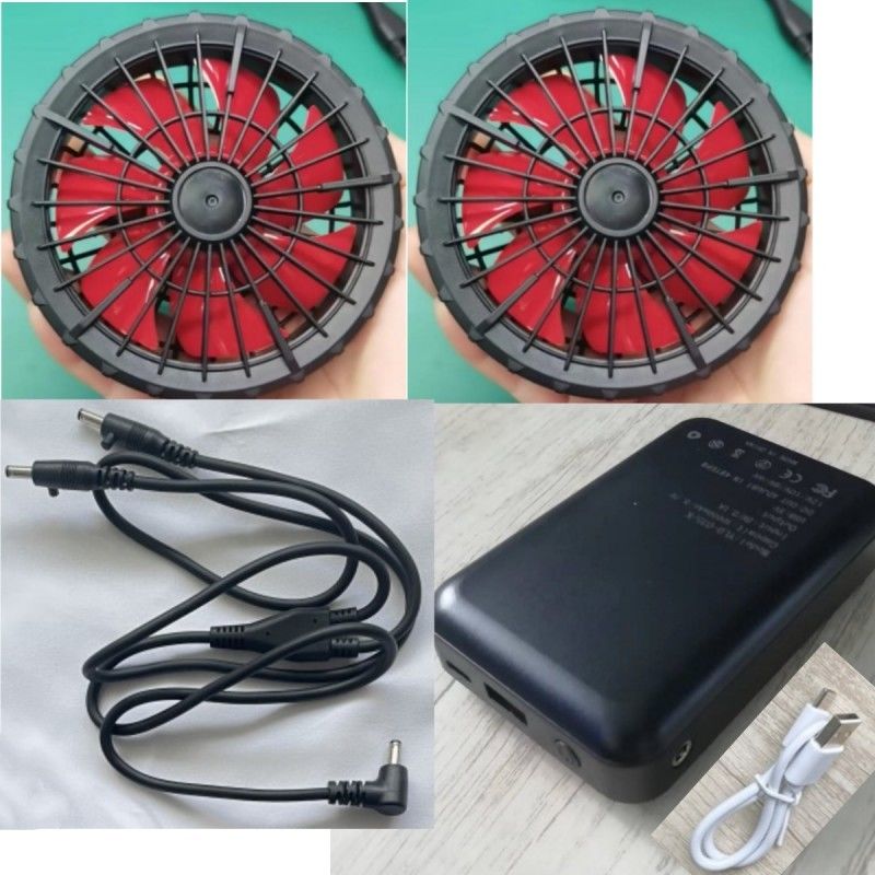 Arbeitskleidung Jackett Kühlventilator Batterie 12V 10000mAh mit chinesischem Bürstenlosmotor