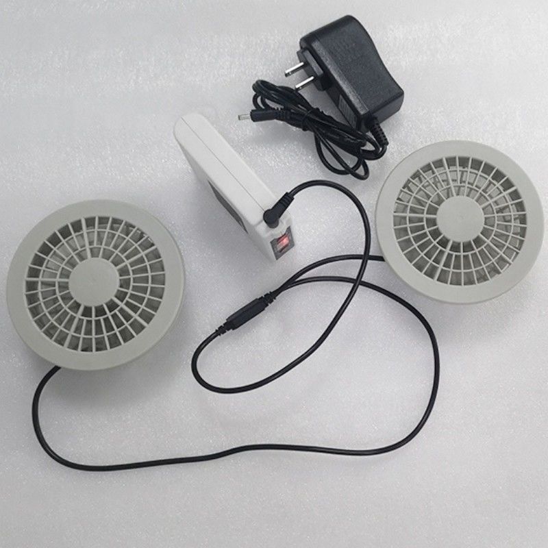 PSE-Lüfter-Batterieset 7.4V 5200mAh Jackenkühlventilator-Set 4 Stufen Windgeschwindigkeit