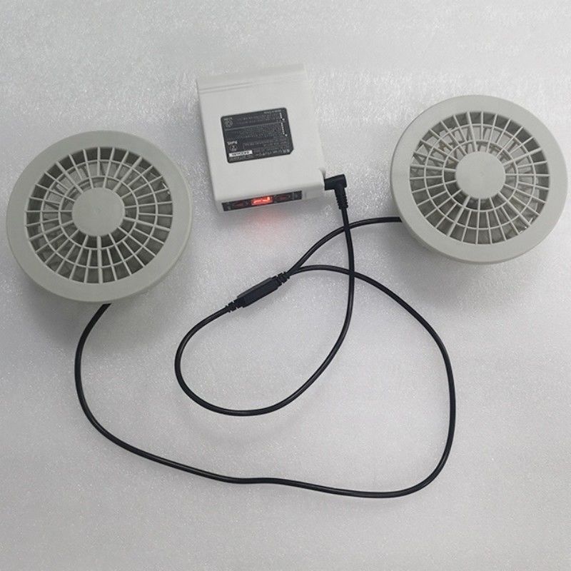 PSE-Lüfter-Batterieset 7.4V 5200mAh Jackenkühlventilator-Set 4 Stufen Windgeschwindigkeit