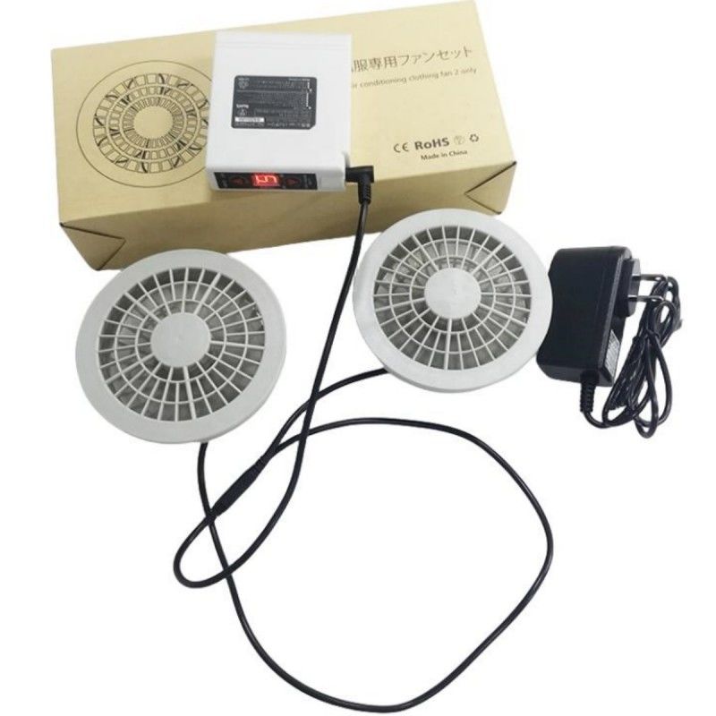 PSE-Lüfter-Batterieset 7.4V 5200mAh Jackenkühlventilator-Set 4 Stufen Windgeschwindigkeit