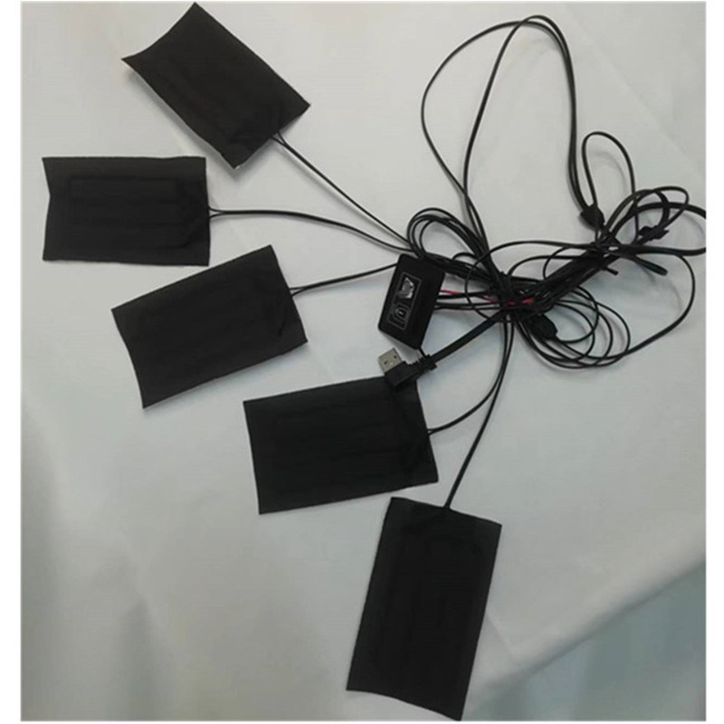 Decken Kleidung Heizkissen 5 Stück pro 7x11cm 5 In One 5V USB Heizkissen Für Weste