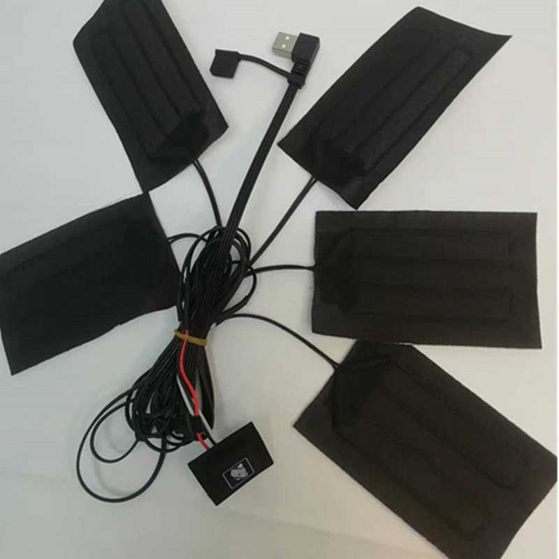 Decken Kleidung Heizkissen 5 Stück pro 7x11cm 5 In One 5V USB Heizkissen Für Weste