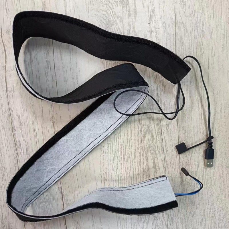 Schwarzes Spunlace Stoff kundenspezifisches Heizkissen mit 50cm Kabellange und automatischer Stromsteuerung