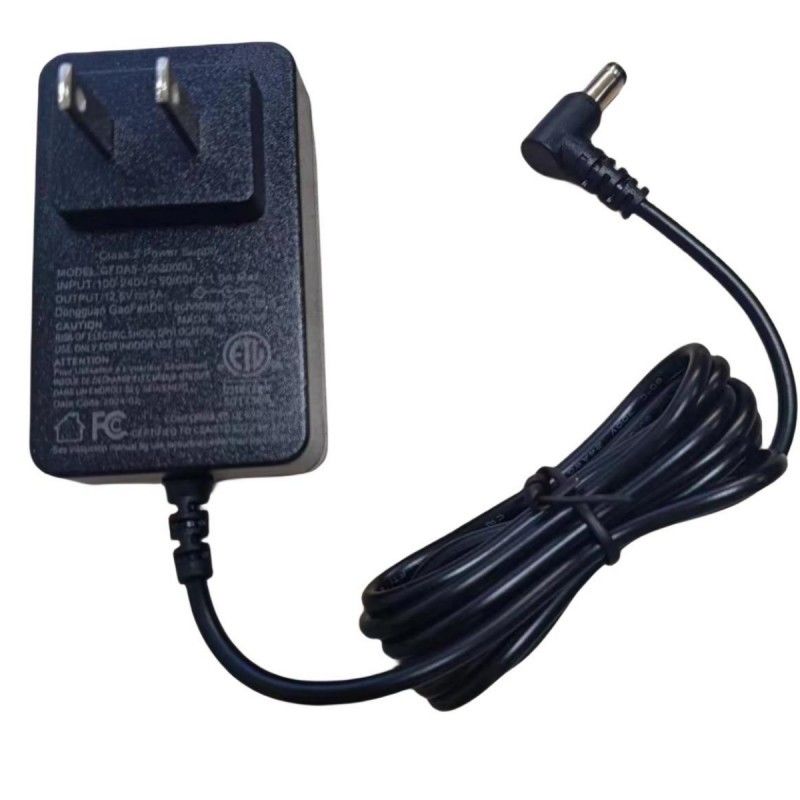 12V-Ladegerät 2A US-Stecker DC-Bekehrkopf 90° 2,1 mm Fass Jack Zwei Ampere