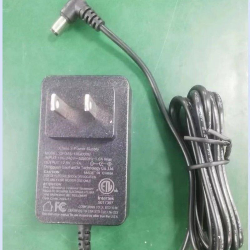 12V-Ladegerät 2A US-Stecker DC-Bekehrkopf 90° 2,1 mm Fass Jack Zwei Ampere