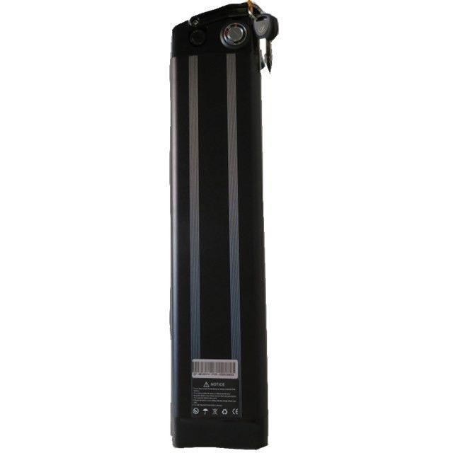 48V 20Ah Silber Fisch Stil E-Bike Batteriepack mit 13S8P 104pcs Zellen 515mm Länge