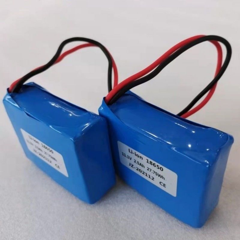 Hochentladung Batteriepaket 3S1P 18650 2500mAh 8C 11.1V Batterien für medizinische Geräte