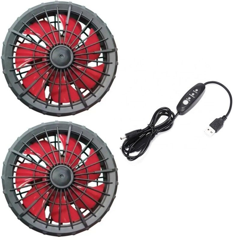 Außendurchmesser 105 mm, 7 Drehflügel-Mantel-Lüfter für Kleidung im Freien
