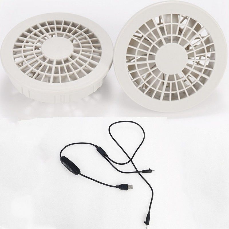 Drei-Level-Speed-Jacke Kühlventilator 2 Stück-Ventilator für Sommer-Arbeiter-Kostüme