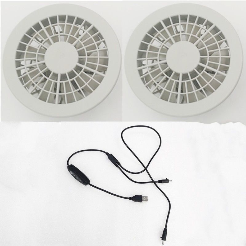 Drei-Level-Speed-Jacke Kühlventilator 2 Stück-Ventilator für Sommer-Arbeiter-Kostüme