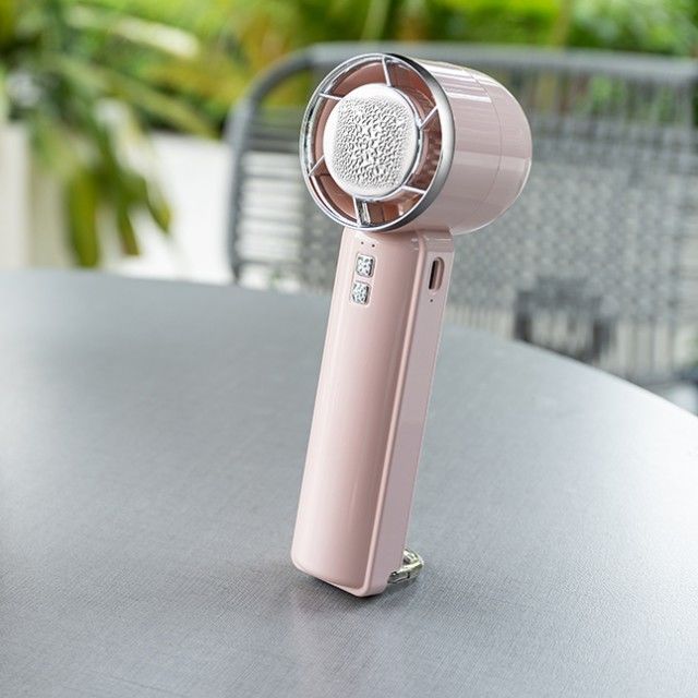 Kleiner Halbleiter-Kühlventilator Fünf Stufen Starker Wind Eiskalter Ventilator Bladeless Mini Handventilator mit Eiskühler