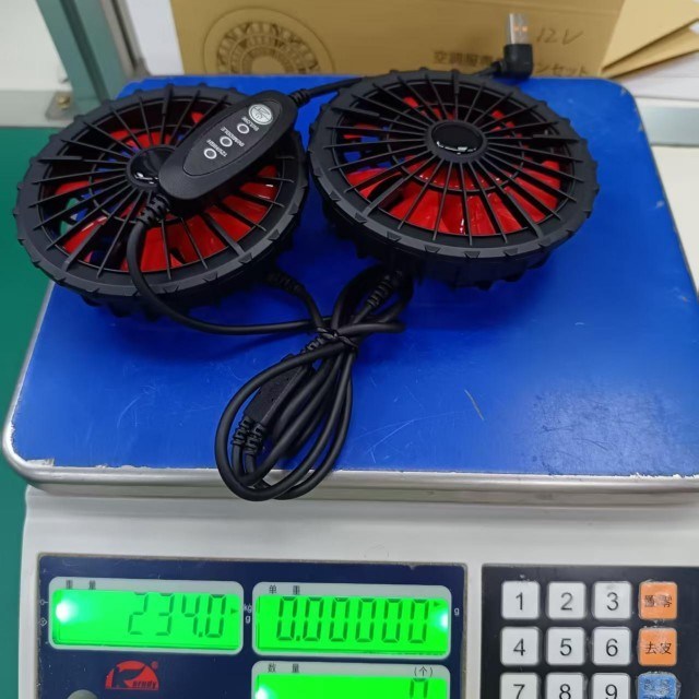 Jacken-Lüfter 12V Lüfter USB-Steuerung Windgeschwindigkeit 12V Hoch 9V Mittel 5V Niedrig