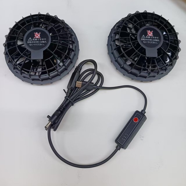 5V Luftkühlventilator 2pcs Innenhemdventilator für Außendienstmit Typ C-Stecker