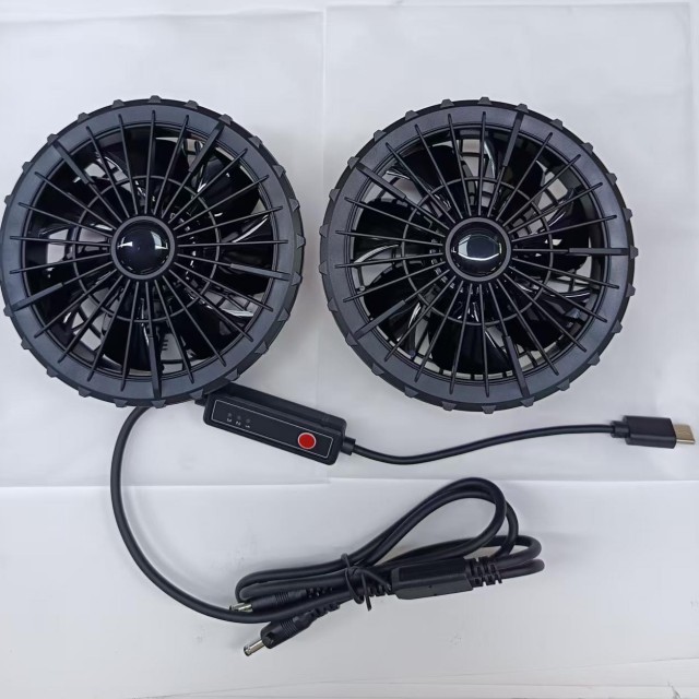 5V Luftkühlventilator 2pcs Innenhemdventilator für Außendienstmit Typ C-Stecker