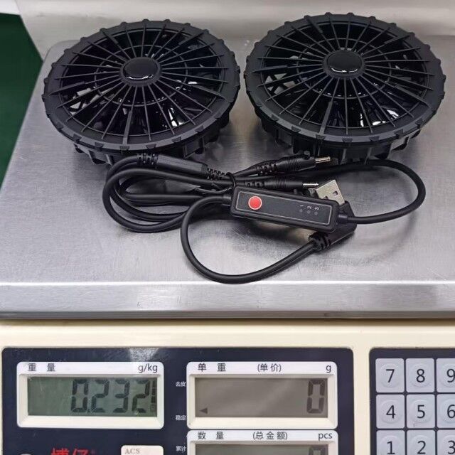 Sommerkühlung-Außenbekleidung-Ventilator mit 3 Geschwindigkeitsstufen für Jackenkühlung, superdünn 34 mm
