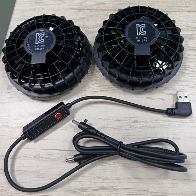 Sommerkühlung-Außenbekleidung-Ventilator mit 3 Geschwindigkeitsstufen für Jackenkühlung, superdünn 34 mm